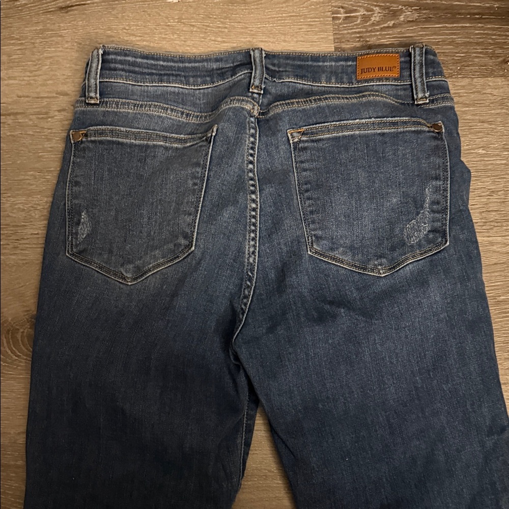 Judy Blue Dark Wash Skinny Jeans - Picture 5 of 8